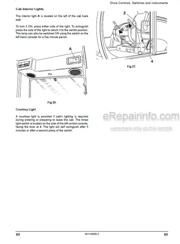 Photo 5 - JCB JZ140 JZ235 JZ255 Auto Range Tier 3 Operators Manual Tracked Excavator 9811-6800