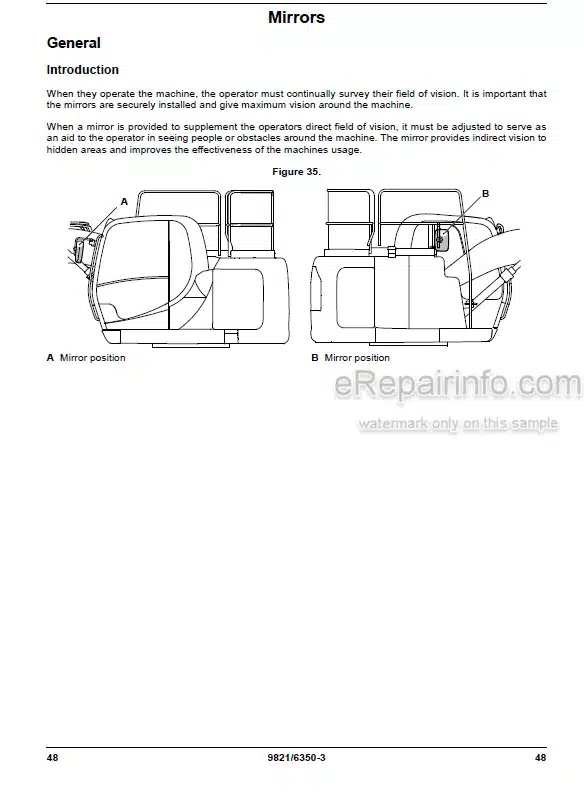 Photo 2 - JCB JZ140 Operators Manual Excavator 9821-6350