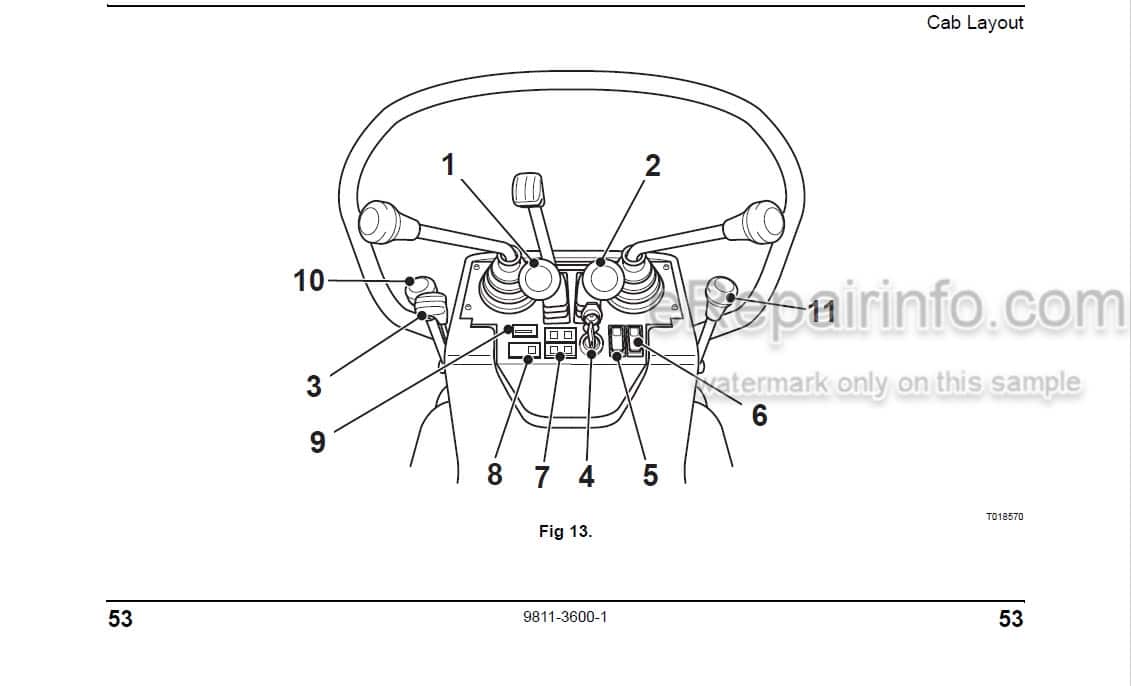 Photo 3 - JCB Micro Plus Micro 8008 Tier 3 Operators Manual Compact Excavator 9811-3600
