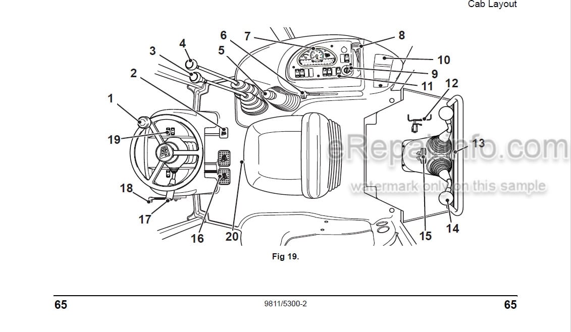 Photo 9 - JCB Midi CX Operators Manual Backhoe Loader 9811-5300