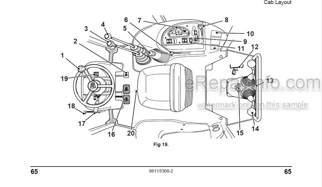 Photo 9 - JCB Midi CX Operators Manual Backhoe Loader 9811-5300