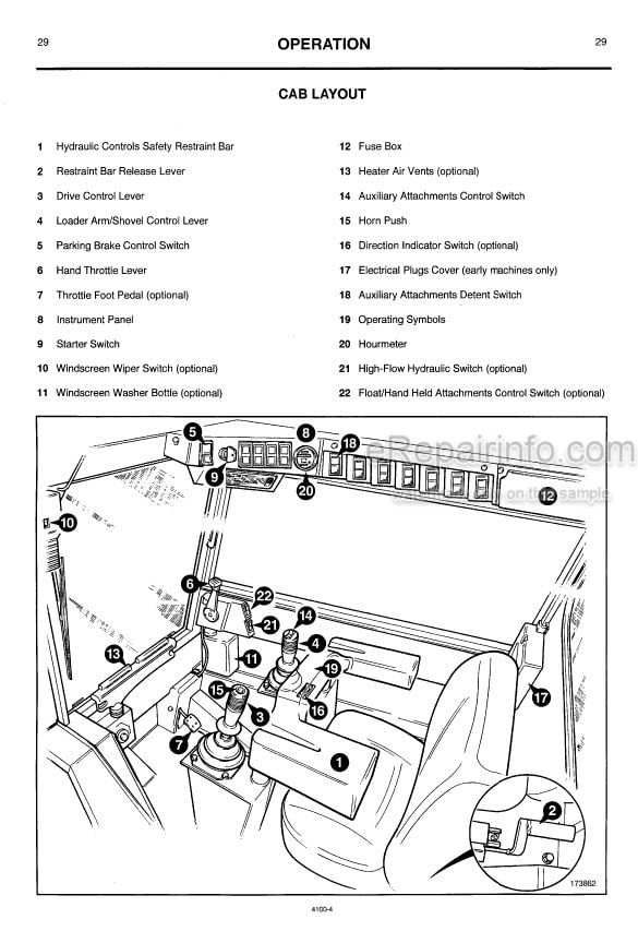 Photo 5 - JCB Robot 150 165 165HF Operators Handbook Skid Steer Loader 9801-4100