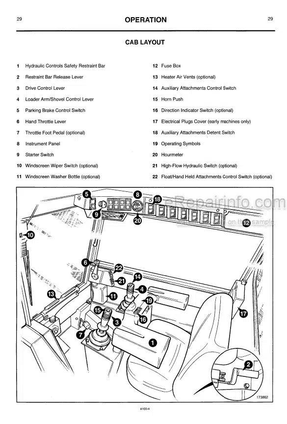 Photo 5 - JCB Robot 150 165 165HF Operators Handbook Skid Steer Loader 9801-4100
