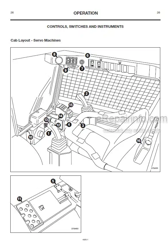 Photo 3 - JCB Robot 190 190HF 1110 1110HF Operators Manual Skid Steer Loader 4320