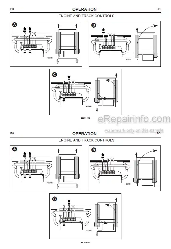 Photo 3 - JCB TD7 TD10 Operators Manual Dumpster 8920
