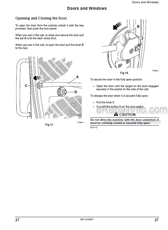 Photo 7 - JCB Teletruk TLT30D TLT35D High Lift 4X4 Operators Manual Forklift 9821-7200