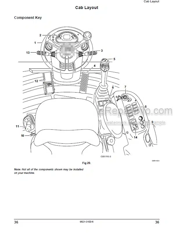 Photo 3 - JCB TM320 TM320S TM320WM Operators Manual Loader 9821-3100-6