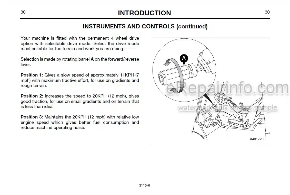 Photo 10 - JCB Teletruk 2.0 2.5 3.0 3.5 Operators Manual Forklift 9801-3110