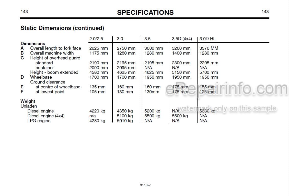 Photo 5 - JCB Teletruk 2.0 2.5 3.0 3.5 Operators Manual Forklift 9801-3110