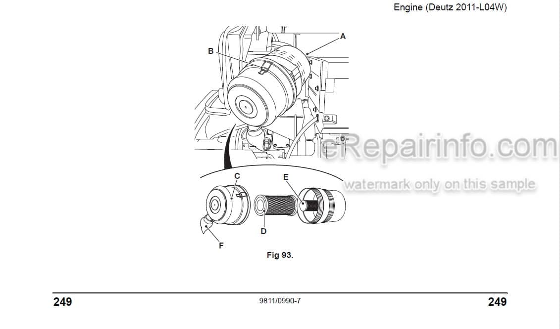 Photo 5 - JCB Teletruk 2.5 3.0 3.5 Tier 2 Operators Manual Forklift 9811-0990