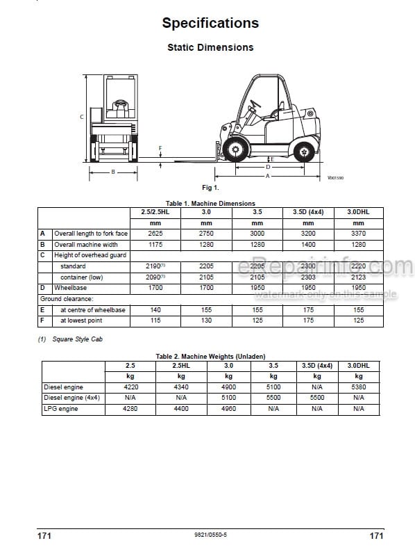 Photo 5 - JCB Teletruk 2.5 3.0 3.5 Tier 3 Operators Manual Forklift 9821-0550-5