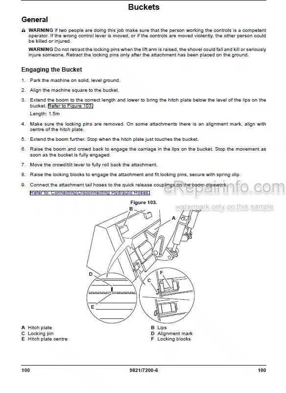 Photo 7 - JCB Teletruk 2.5 3.0 3.5 Tier 3 Operators Manual Forklift 9821-0550-5