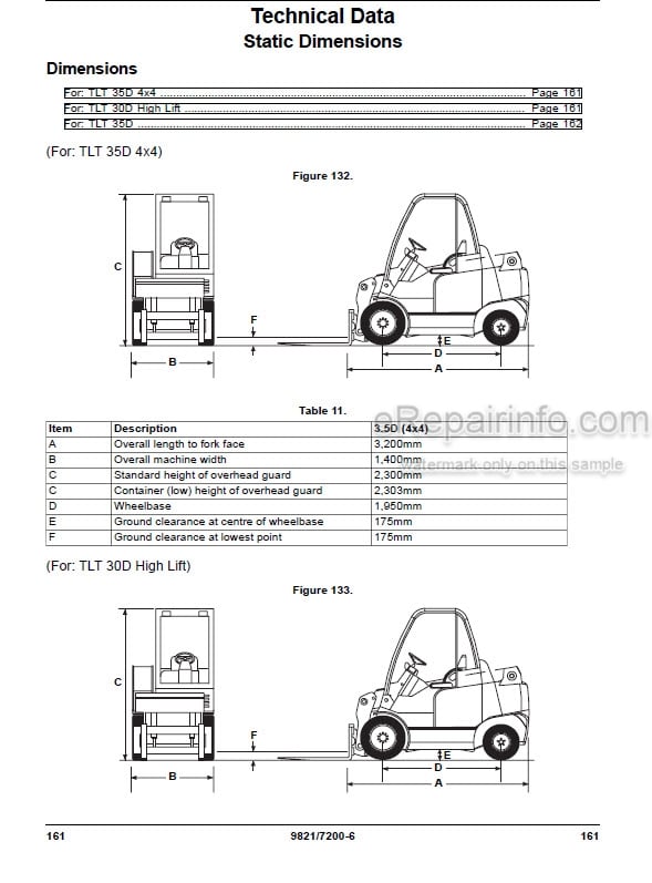 Photo 5 - JCB Teletruk TLT30D TLT35D High Lift 4X4 Operators Manual Forklift 9821-7200