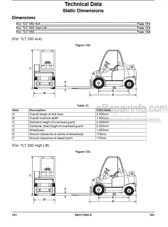 Photo 5 - JCB Teletruk TLT30D TLT35D High Lift 4X4 Operators Manual Forklift 9821-7200