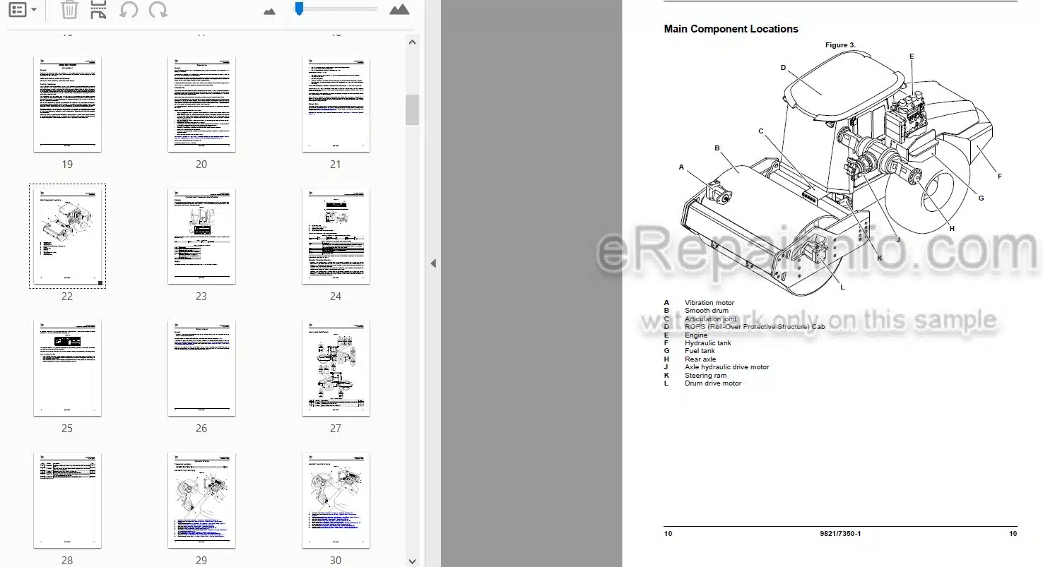 Photo 3 - JCB VM117 VM137 Tier 2 Tier 4I Operators Manual Roller 9821-7350