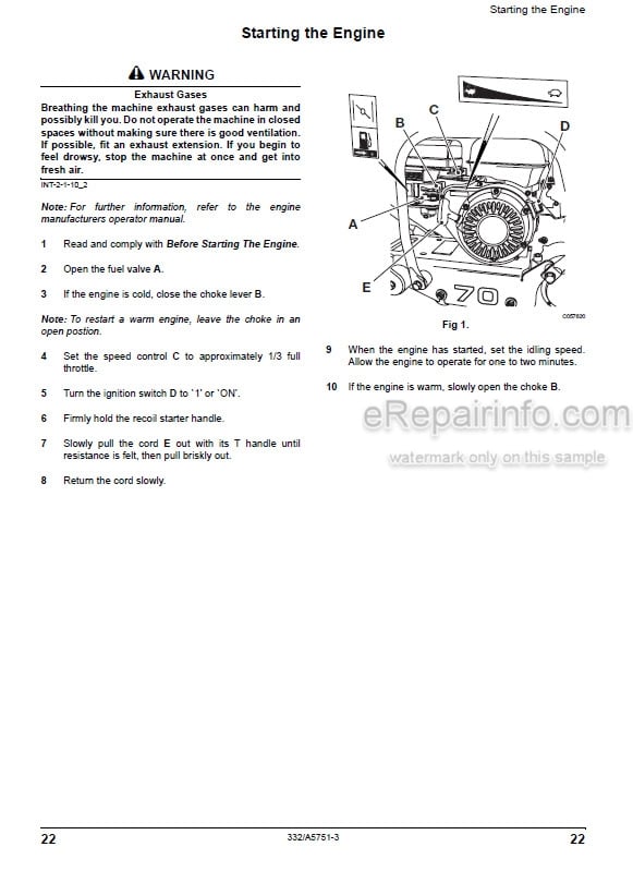 Photo 2 - JCB VMF70 VMF90 Operators Manual Vibrating Plate 332-A5751