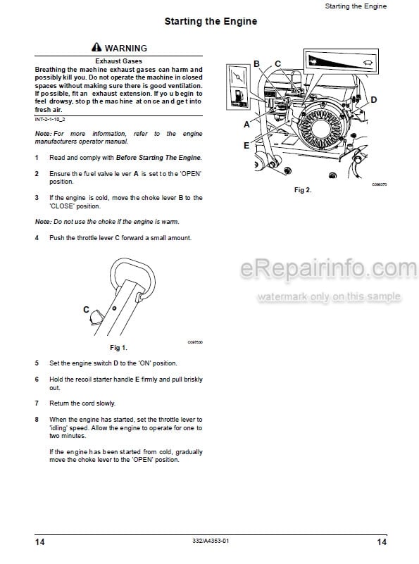 Photo 1 - JCB VMP8 Operators Manual Vibrating Plate 332-A4353