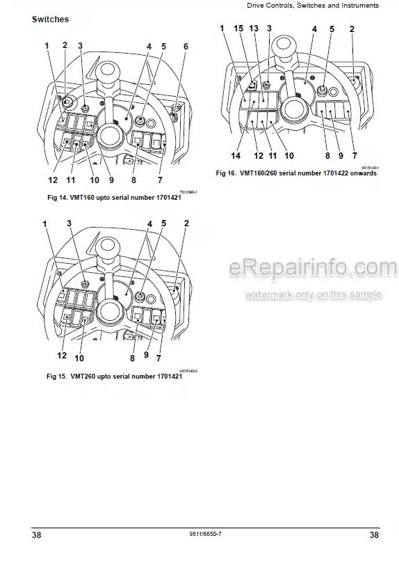 Photo 7 - JCB VMS71 VMS71-20 VMS71-30 Operators Manual Roller 9811-2150