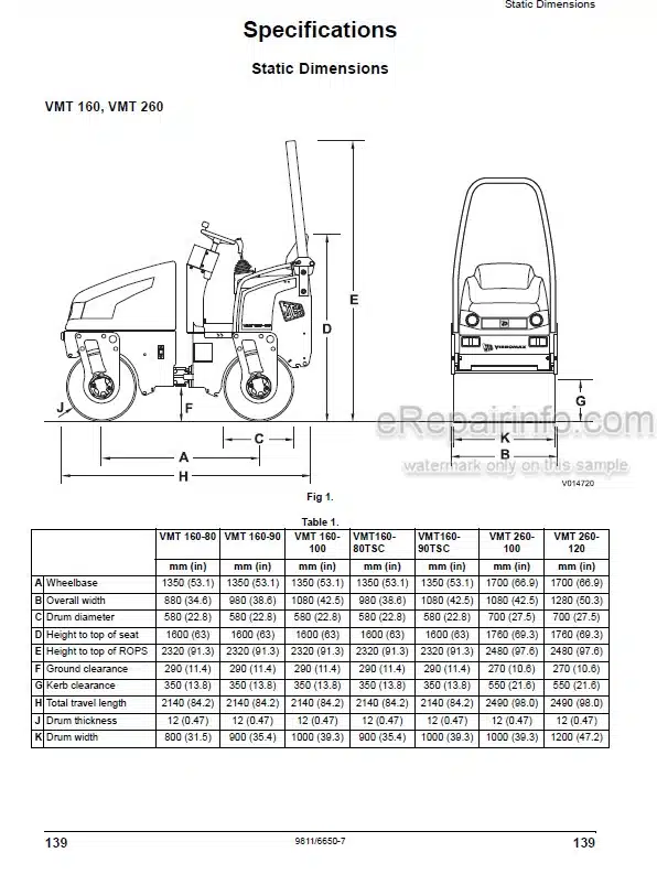 Photo 5 - JCB VMT160-90 VMT260-100 VMT260-120 Operators Manual Tandem Roller 9811-6650-7