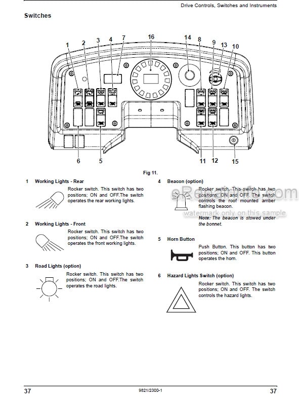 Photo 3 - JCB VMT380 VMT430 Operators Manual Roller 9821-2300