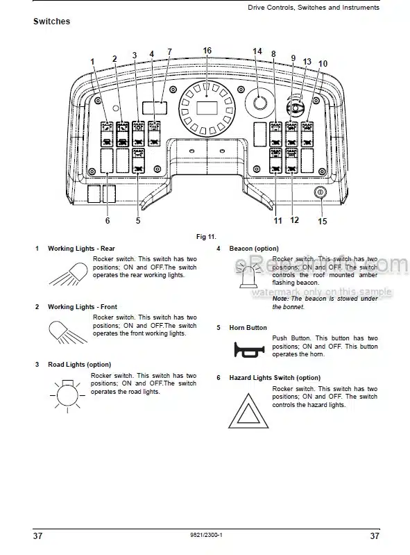 Photo 3 - JCB VMT380 VMT430 Operators Manual Roller 9821-2300