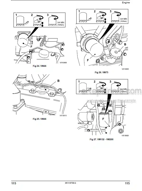 Photo 1 - JCB Vibromax VM46D VM46PD VM75D VM75PD VM115D VM115PD VM115H VM132D VM132PD VM146D VM146PD VM166D VM166PD VM200D VM200PD VM Range Tier 2 Operators Manual Roller 9811-9700