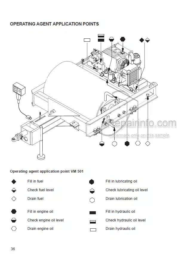 Photo 7 - JCB Vibromax VM501 VM651 Instruction Manual Vibratory Tow Type Roller 07310-02003A