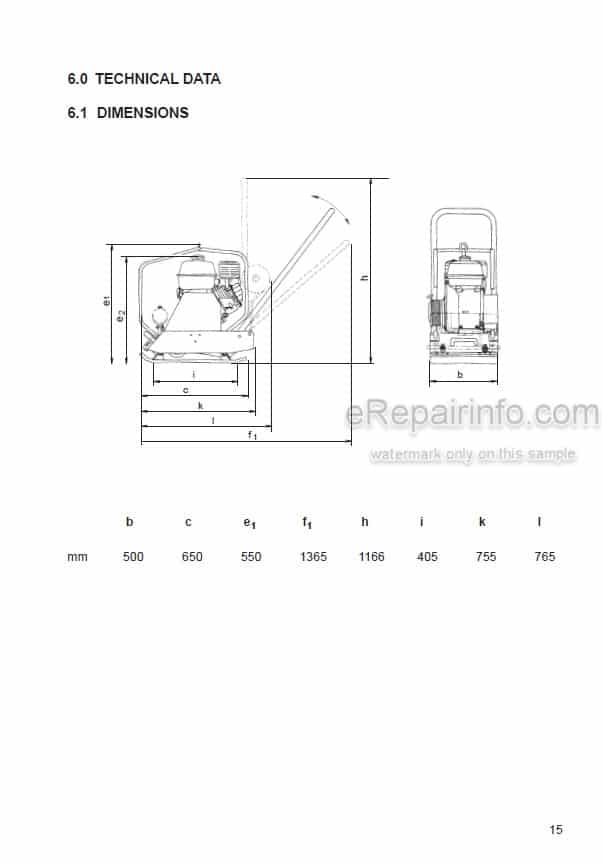 Photo 6 - JCB Vibromax VMF130D Instruction Manual Vibrating Plate 06035-43931C