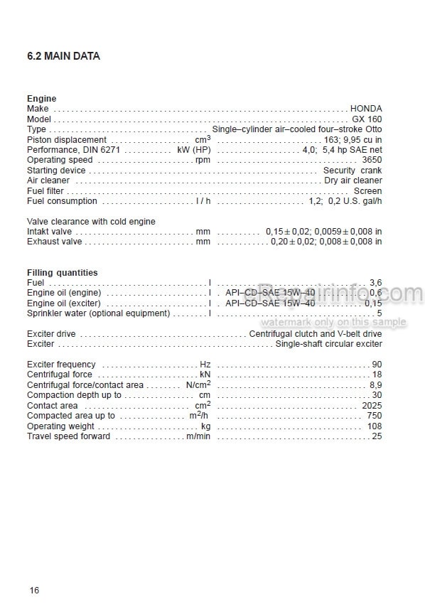 Photo 5 - JCB Vibromax VMF130B Instruction Manual Vibrating Plate 06035-43251C