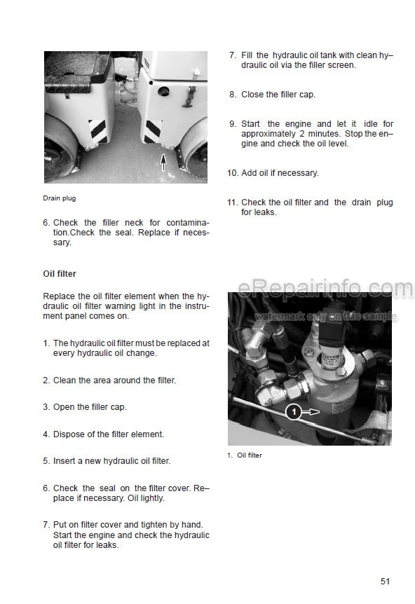 Photo 7 - JCB Vibromax VMT160 Instruction Manual Vibratory Tandem Roller 07141-98235