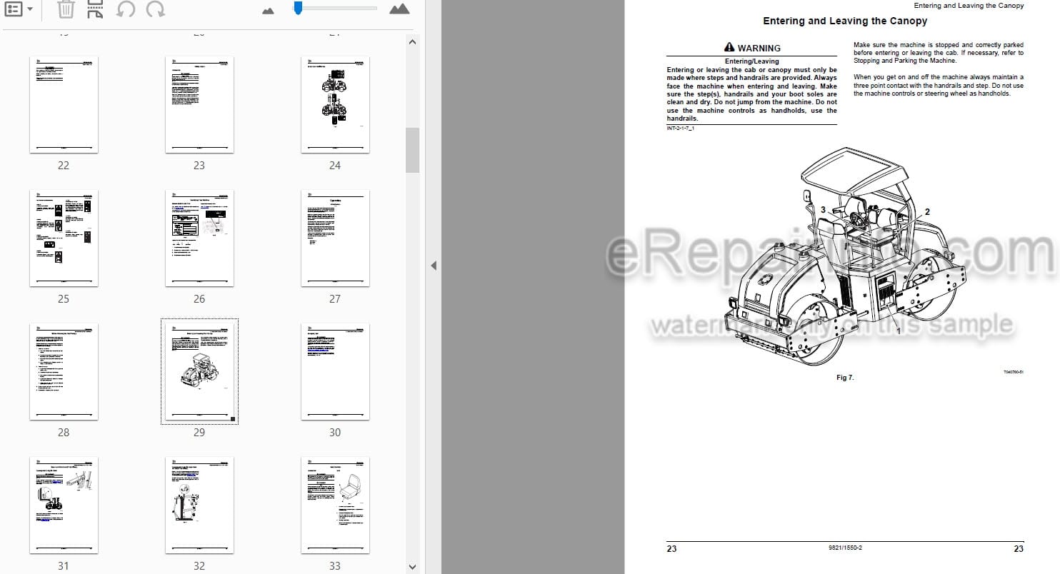 Photo 3 - JCB Vibromax VMT860 India Operators Manual Roller 9821-1550-2