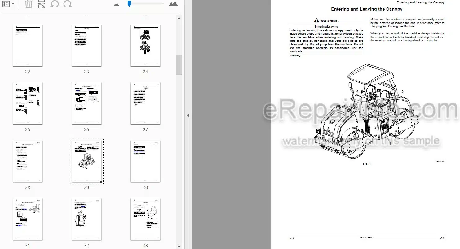 Photo 3 - JCB Vibromax VMT860 India Operators Manual Roller 9821-1550-2