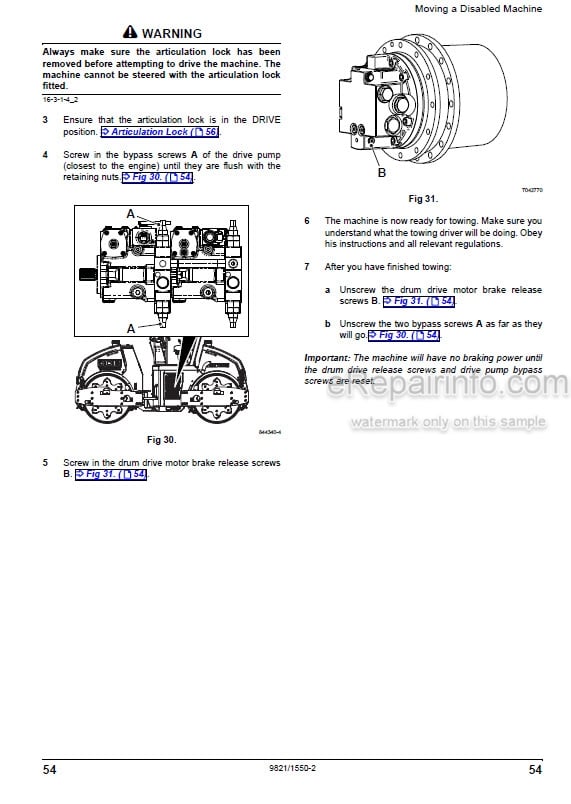 Photo 6 - JCB Vibromax VM46D VM46PD VM75D VM75PD VM115D VM115PD VM115H VM132D VM132PD VM146D VM146PD VM166D VM166PD VM200D VM200PD VM Range Tier 2 Operators Manual Roller 9811-9700