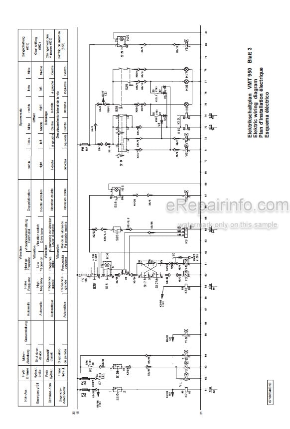 Photo 5 - JCB Vibromax VMT950 VMT95SK Instruction Manual Tandem And Combination Roller 07180-28190A