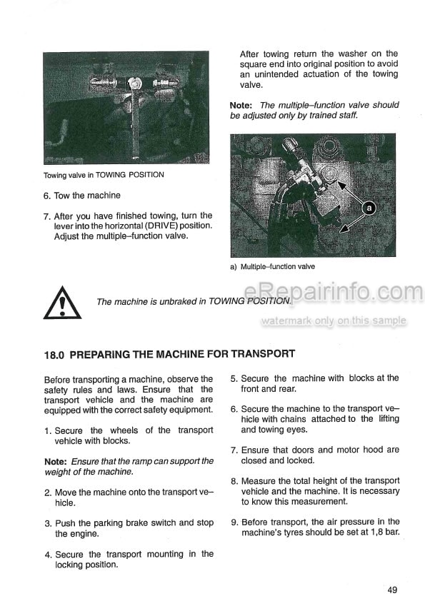 Photo 6 - JCB VM116 Operators Manual Roller 9831-2800