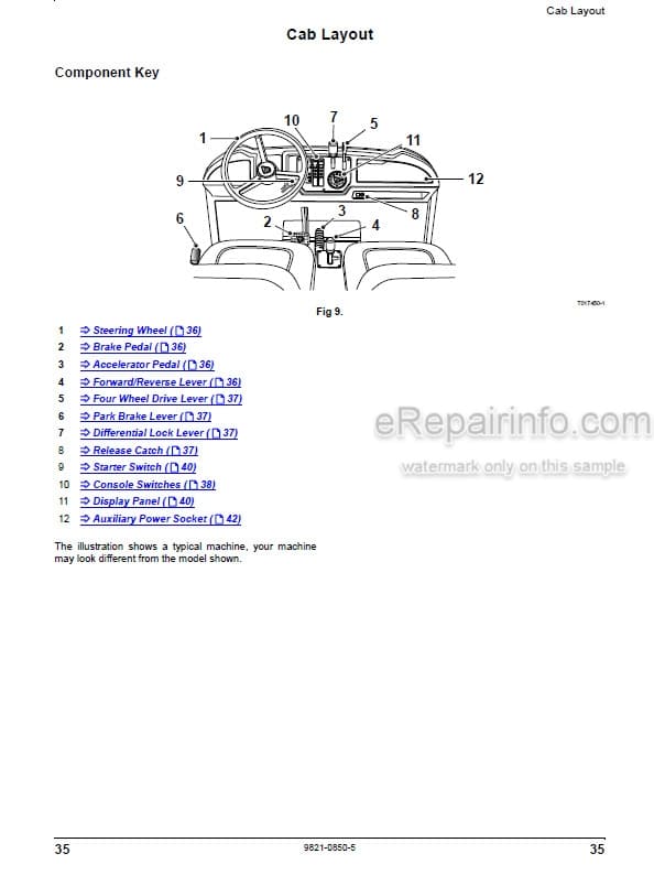 Photo 5 - JCB Workmax 1000D Operators Manual Machine 9821-0850