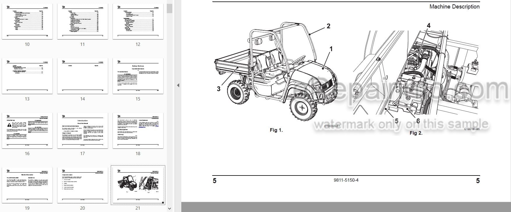 Photo 3 - JCB Workmax 800D Operators Manual Machine 9811-5150