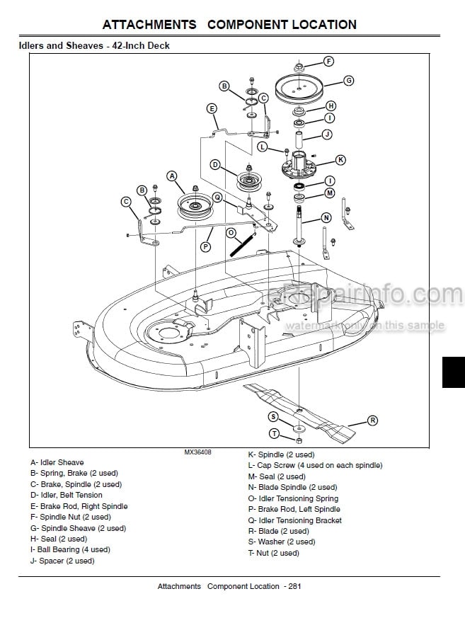 Photo 3 - John Deere LA100 LA110 LA120 LA130 LA140 LA150 Technical Manual Lawn Garden Tractor TM2371