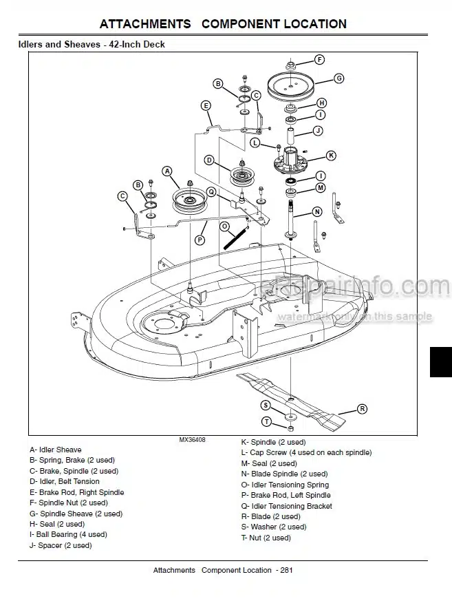 Photo 3 - John Deere LA100 LA110 LA120 LA130 LA140 LA150 Technical Manual Lawn Garden Tractor TM2371