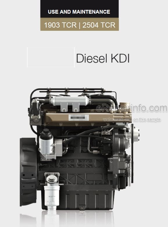 Photo 4 - Kohler 1903TCR 2504TCR Use And Maintenance Diesel Engine ED005302