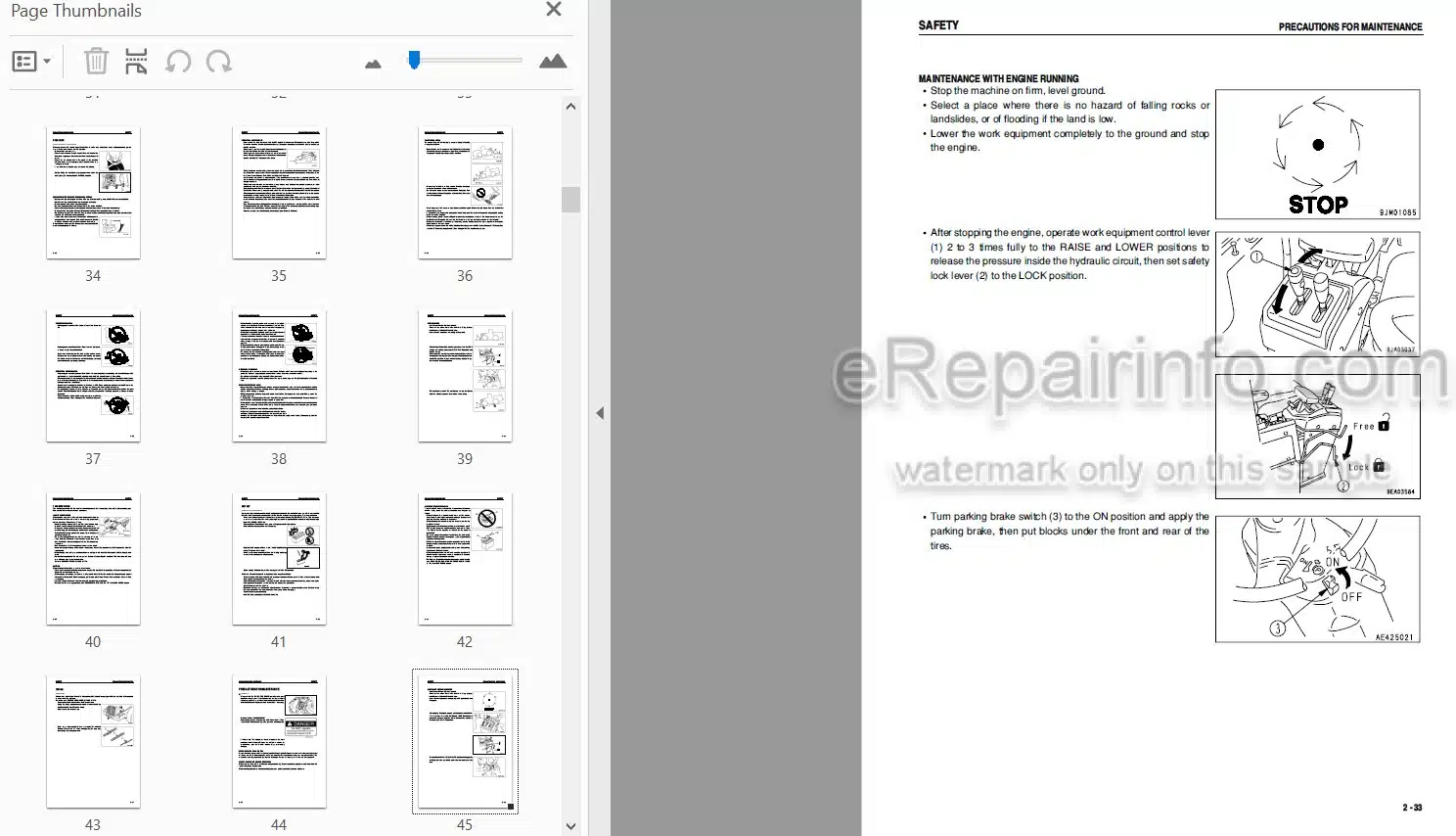 Photo 4 - Komatsu 480-5 Operation And Maintenance Manual Wheel Loader SEAM041300P