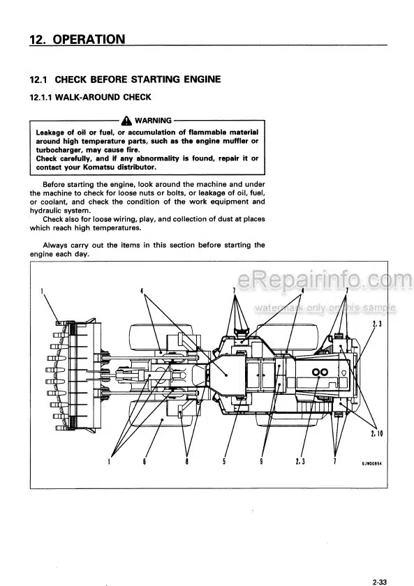 Photo 5 - Komatsu Avance WA800-3 Operation And Maintenance Manual Wheel Loader SEAM018601