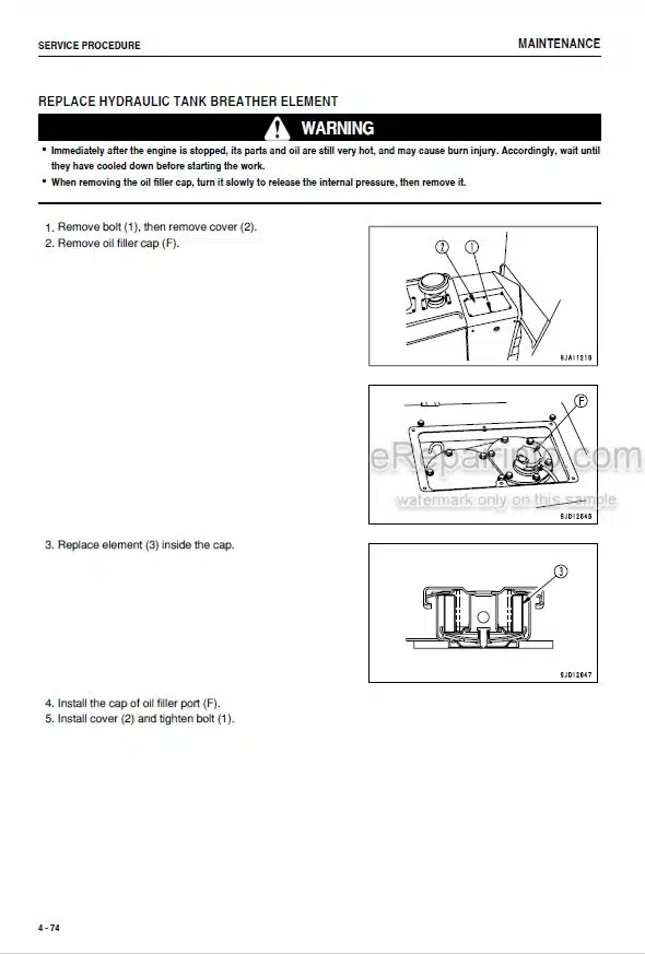 Photo 9 - Komatsu GD655-5 Operation And Maintenance Manual Motor Grader TEN00446-04