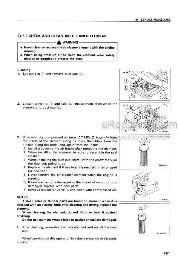 Photo 1 - Komatsu WA20-2 WA30-5 WA40-3 WA50-3 Operation And Maintenance Manual Wheel Loader SEAM030300