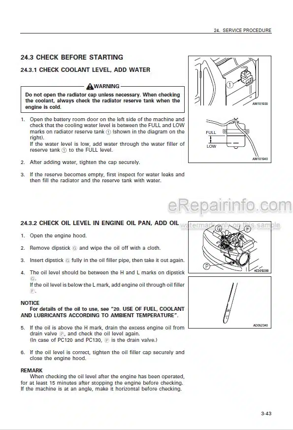 Photo 6 - Komatsu PC300-5 PC300LC-5 Operation And Maintenance Manual Hydraulic Excavator SEAM02070504