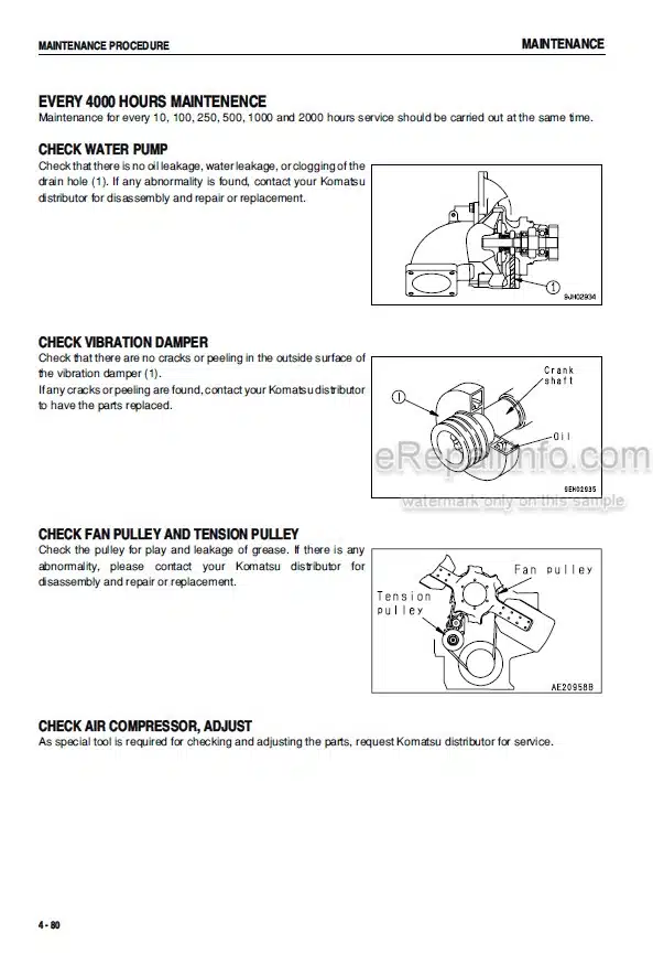 Photo 3 - Komatsu Galeo PC1250-7 PC1250SP-7 PC1250LC-7 Operation And Maintenance Manual Hydraulic Excavator SEAM046500T