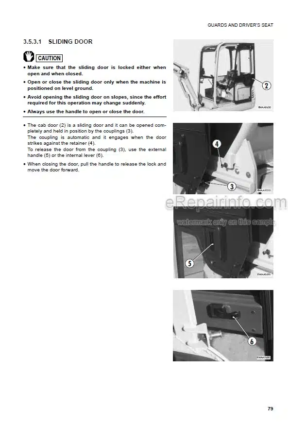 Photo 8 - Komatsu PC12R-8 PC12R-8HS PC15R-8 PC15R-8HS Operation And Maintenance Manual Hydraulic Excavator WEAM002702