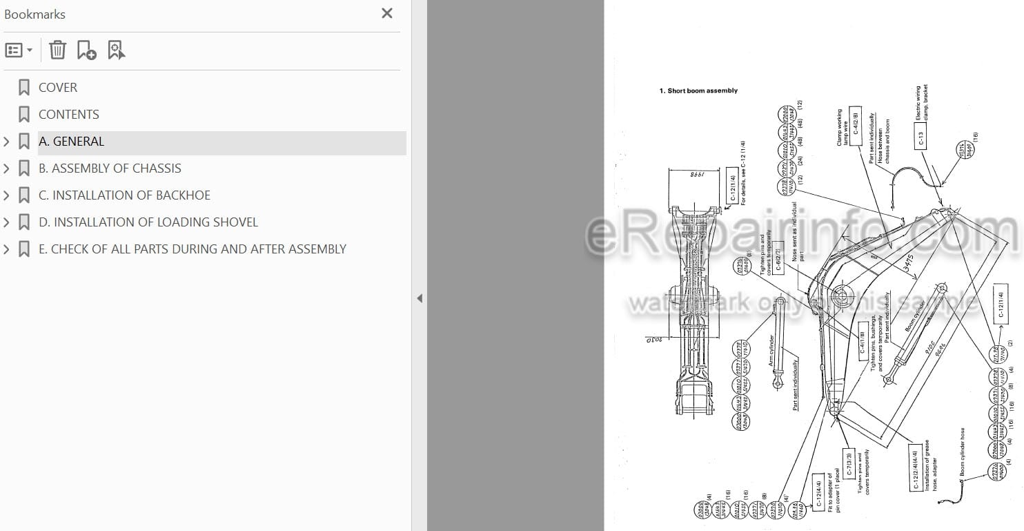 Photo 3 - Komatsu PC1600-1 Field Assembly Manual Hydraulic Excavator SEAW021TA102