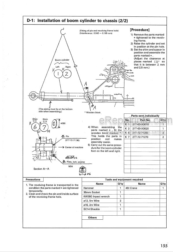 Photo 5 - Komatsu PC1600-1 Field Assembly Manual Hydraulic Excavator SEAW021TA102