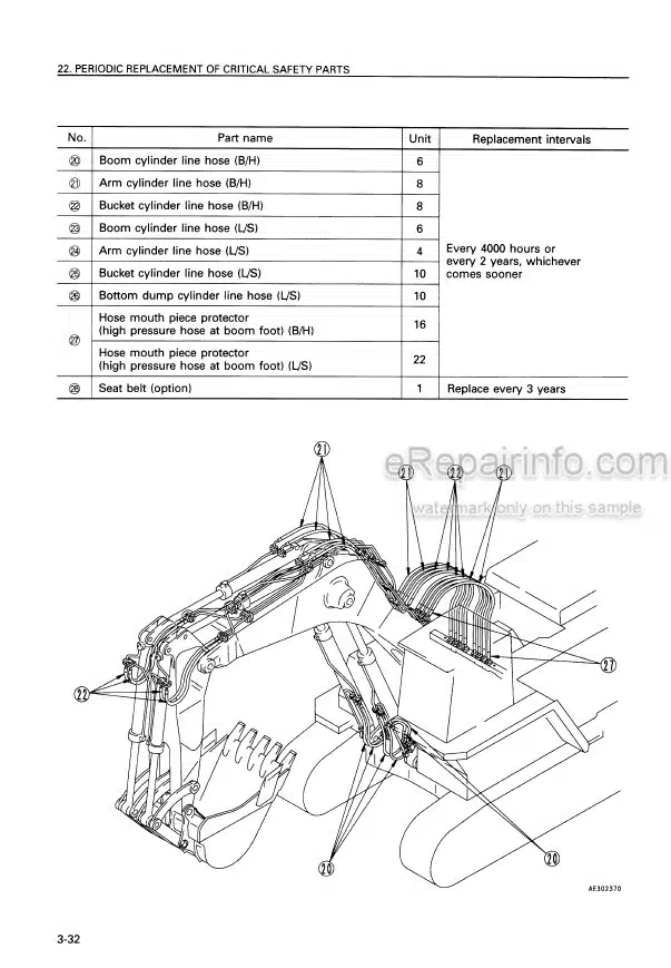 Photo 5 - Komatsu PC1600SP-1 Operation And Maintenance Manual Hydraulic Excavator SEAM016400
